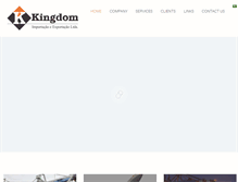 Tablet Screenshot of kingdom.com.br